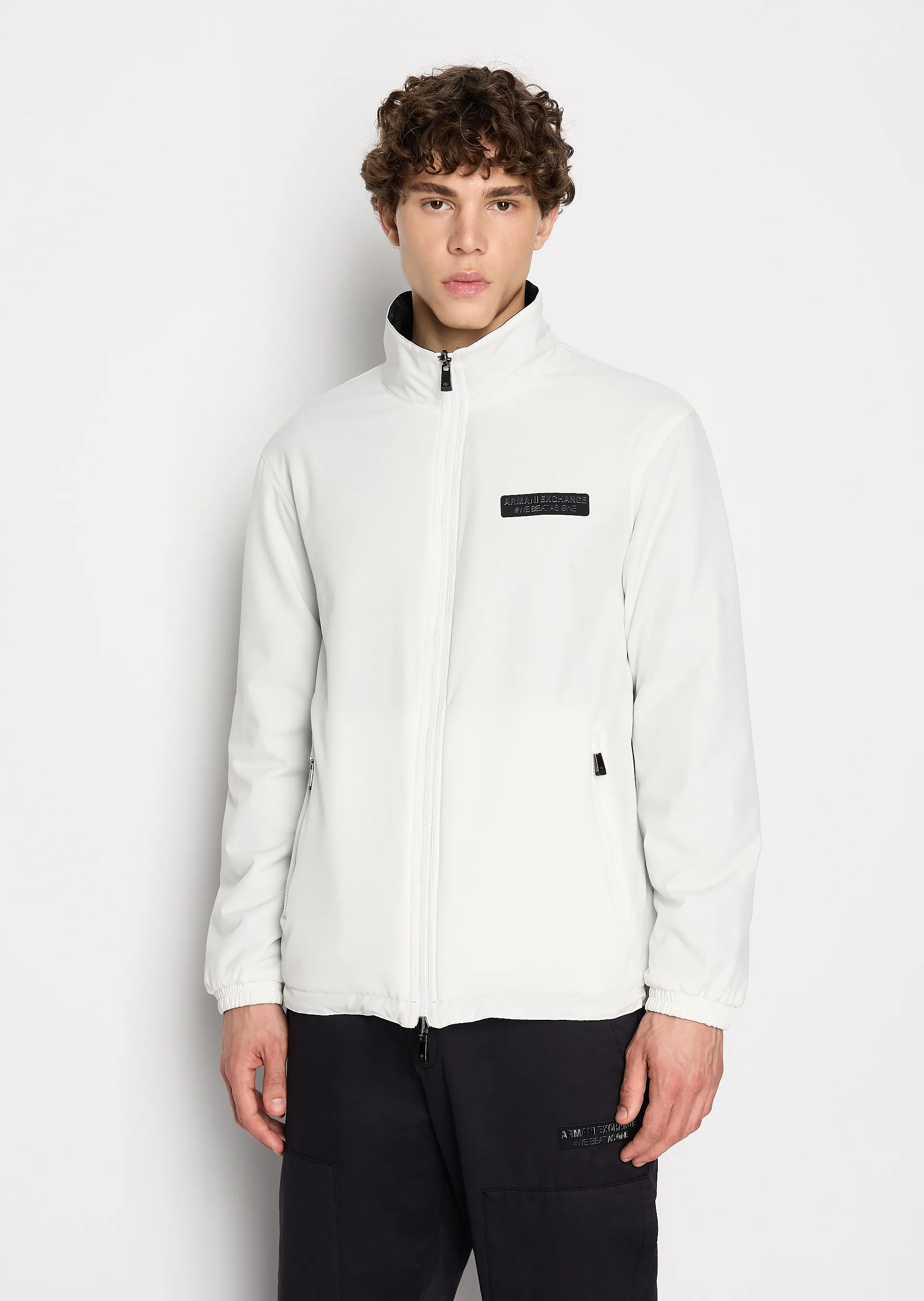 Erkek Çift Taraflı Mont-Beyaz-Siyah 