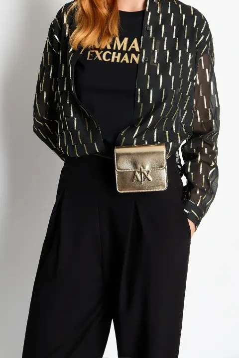 Kadın Bisiklet Yaka T-Shirt - Siyah 