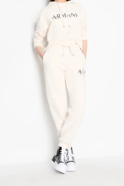 Kapüşonlu Sweatshirt-Ekru 