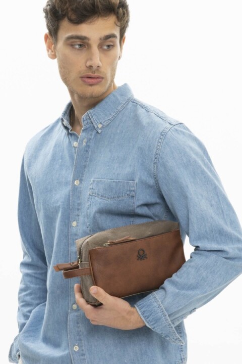 Benetton Erkek Portföy El Çantası Bnt-998-Kahve 