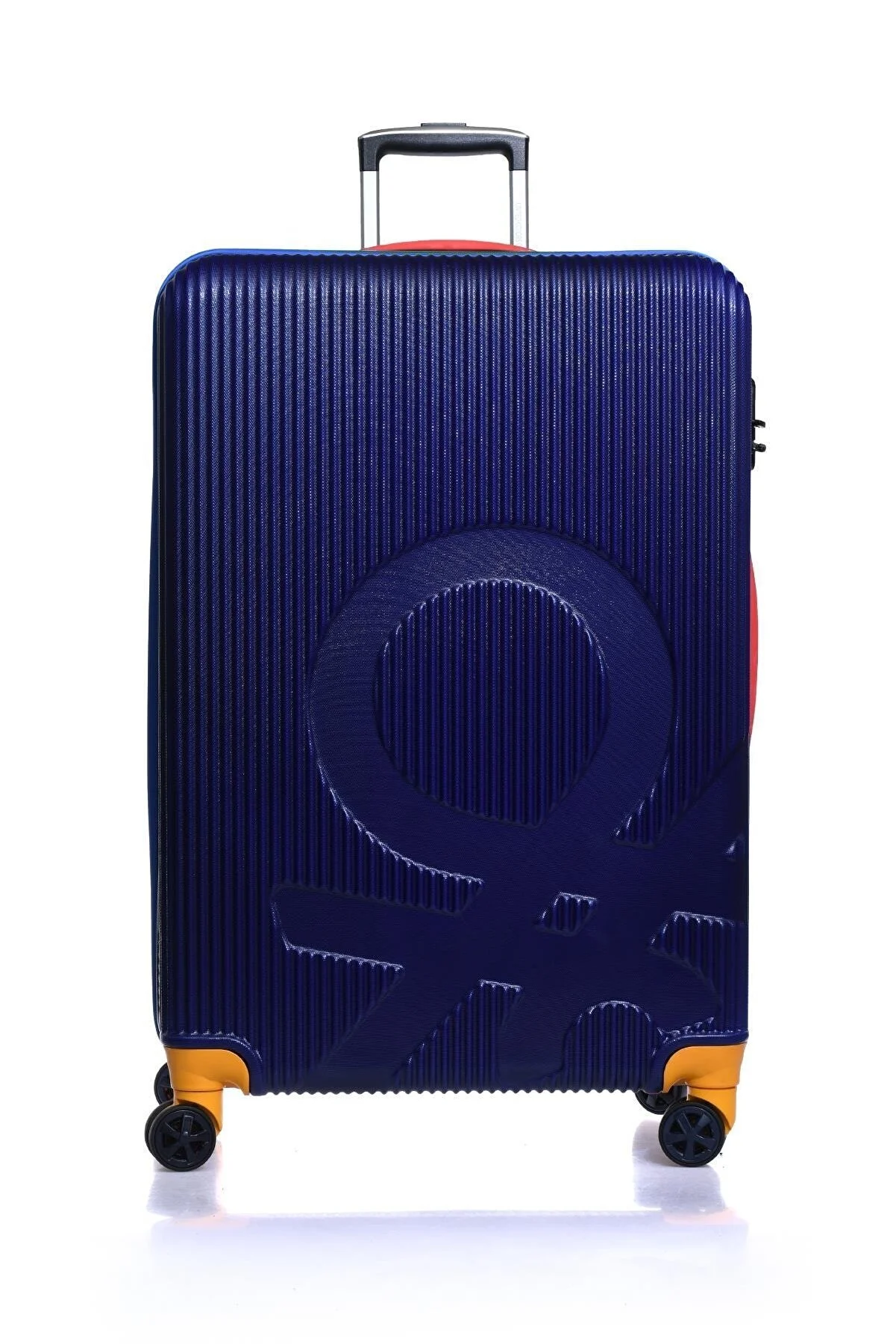 Büyük Boy Çekçekli Sert Valiz 14Bnt100-01-Mavi 