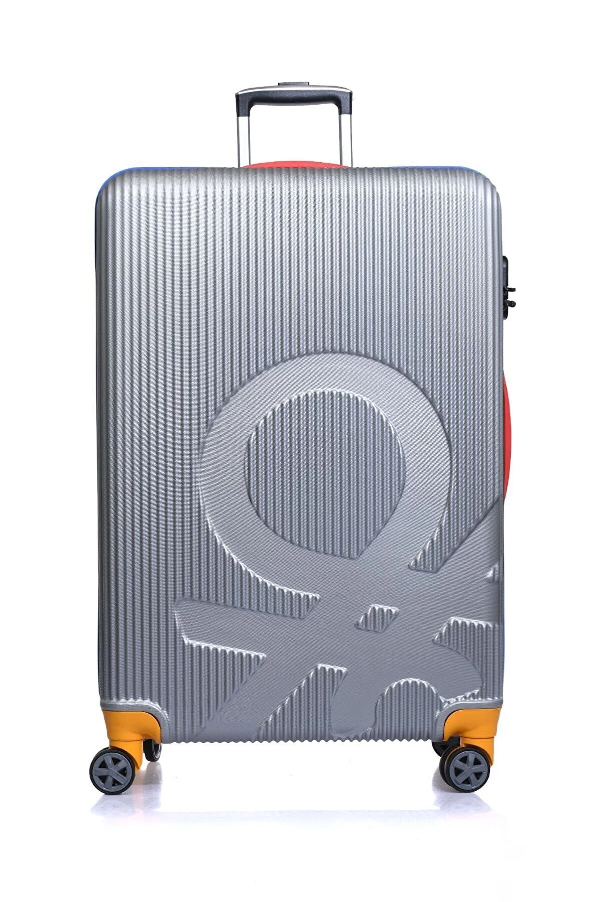 Büyük Boy Çekçekli Sert Valiz 14Bnt100-01-Silver 