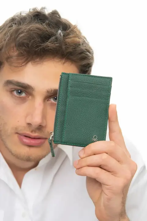 Erkek Benetton Cüzdan - Yeşil 