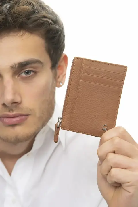 Erkek Benetton Portföy El Çantası - Camel 