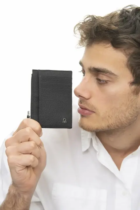 Erkek Benetton Portföy El Çantası - Siyah 