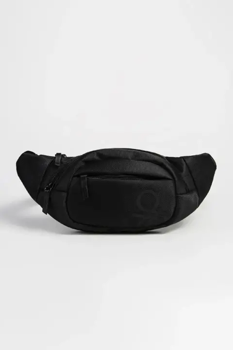Erkek Benetton Vücut Çantası - Siyah 