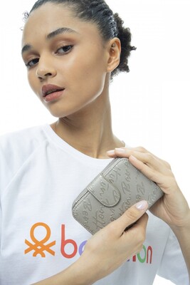 Graffiti Kadın Cüzdan-Altın 