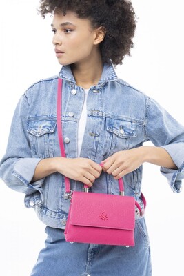 Graffiti Kadın El Çantası-Fuşya 