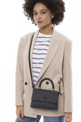 Graffiti Kadın El Ve Omuz Çantası-Bnt_1061-Siyah 