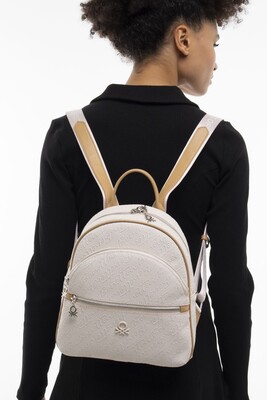 Graffiti Kadın Sırt Çantası-Bnt_1066-Bej-A.Camel 