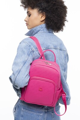 Graffiti Kadın Sırt Çantası-Fuşya 