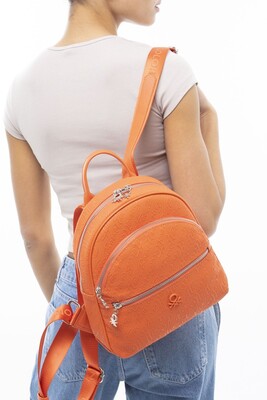 Graffiti Kadın Sırt Çantası-Turuncu 