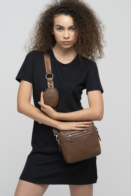 Kadın Benetton Çapraz Çanta - Kahverengi 