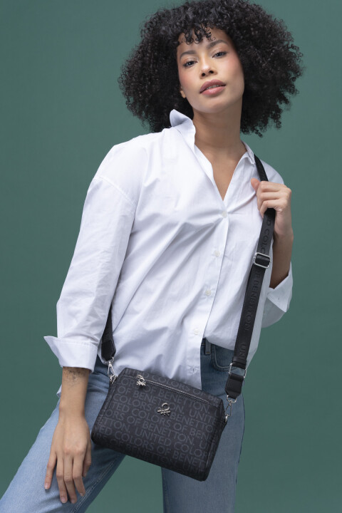 Benetton Kadın Çapraz Çanta - Siyah 