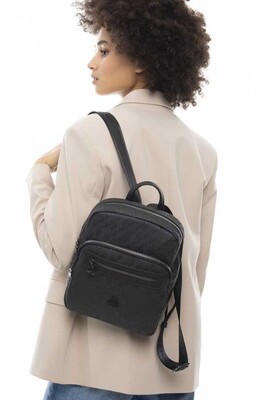 Kadın Graffiti Sırt Çantası Bnt_1048-Siyah 