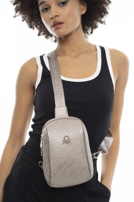 Kadın Graffiti Vücut Çantası-Altın 