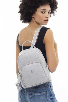 Monogram Sırt Çantası-Bnt_917-A.Gri 