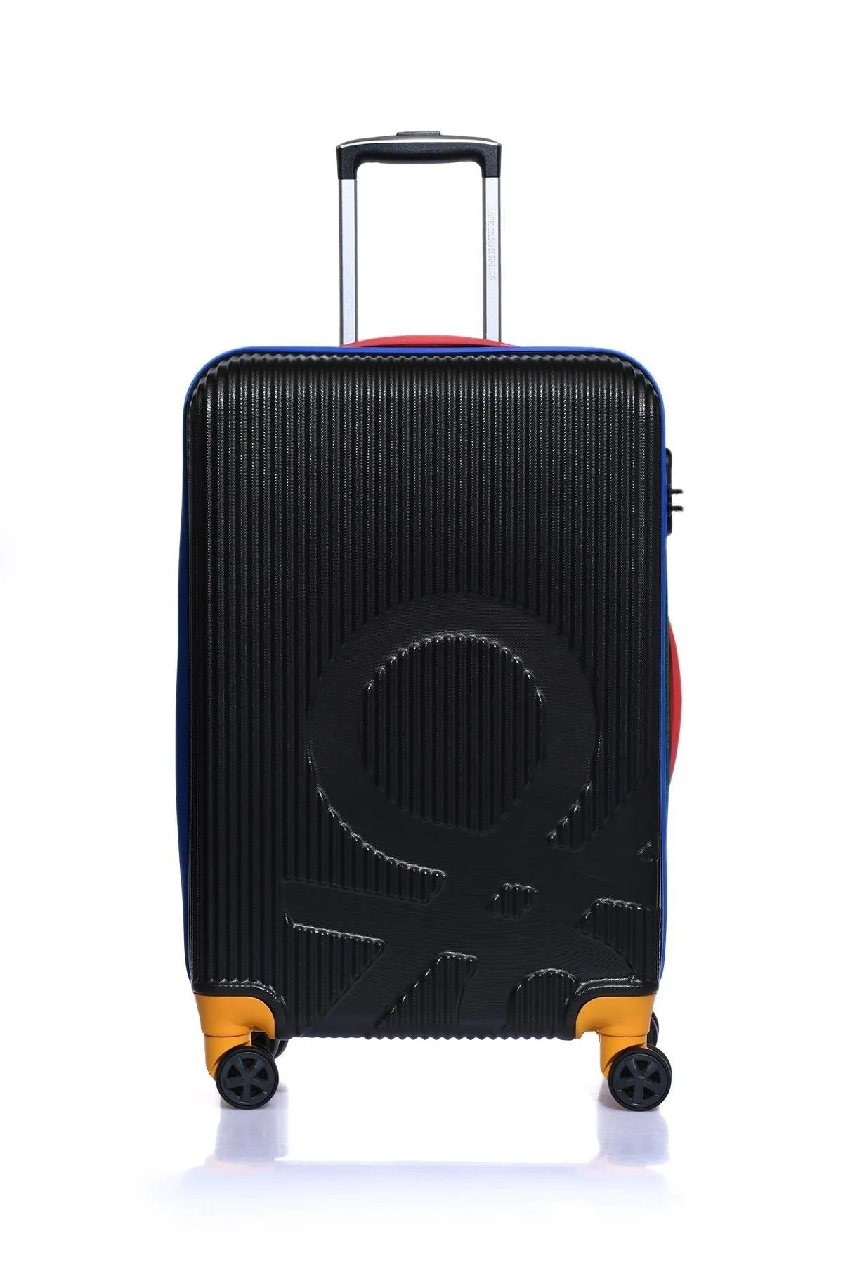 Orta Boy Çekçekli Sert Valiz 14Bnt100-02-Koyu Gri 