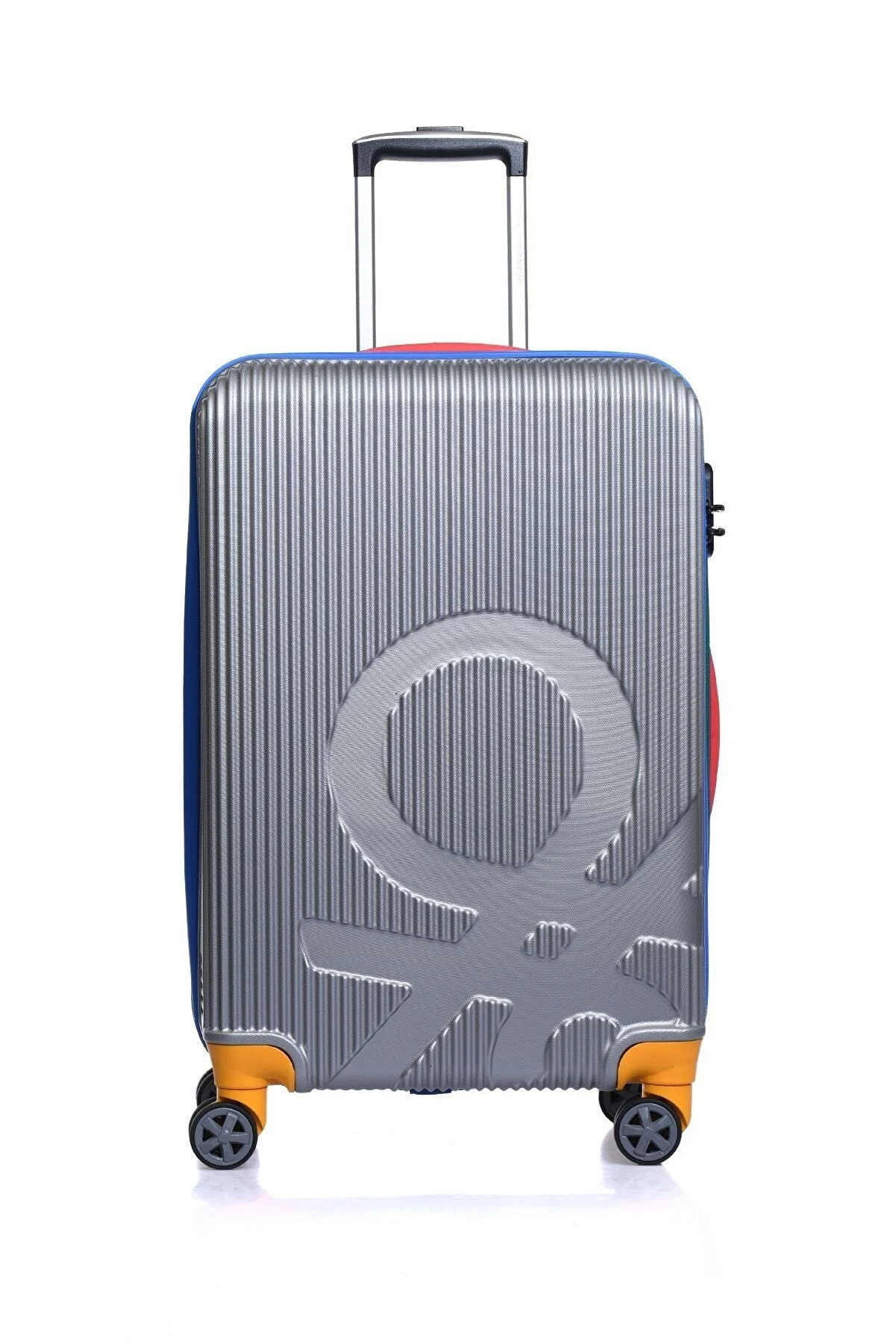 Orta Boy Çekçekli Sert Valiz 14Bnt100-02-Silver 