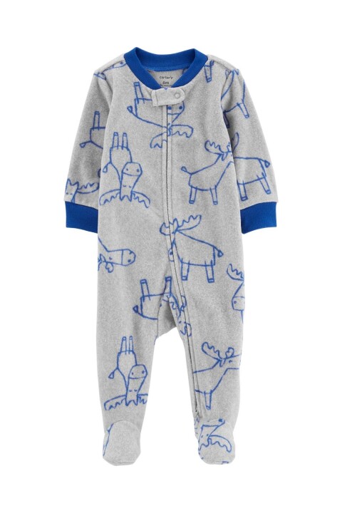 Erkek Bebek Polar Uyku Tulumu - Gri 