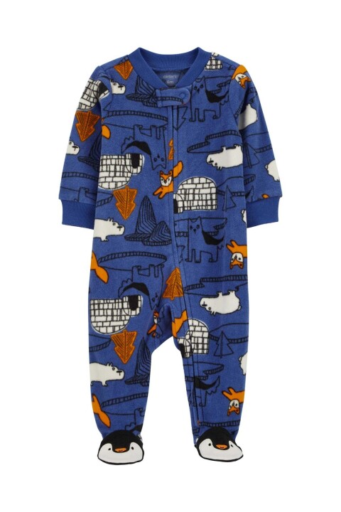 Erkek Bebek Polar Uyku Tulumu - Mavi 