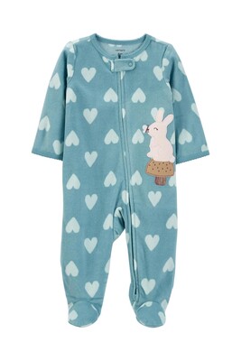 Kız Bebek Polar Uyku Tulumu-Yeşil 