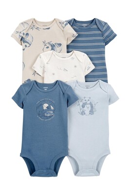Layette Erkek Bebek 5'Li Body Set 