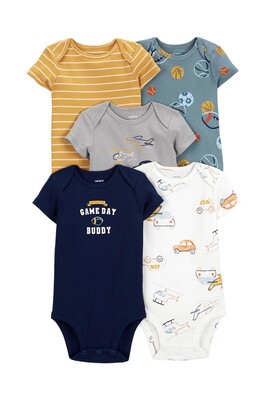 Layette Erkek Bebek 5'Li Body Set 