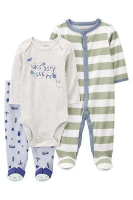 Layette Erkek Bebek Tulumlu Set 