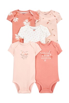 Layette Kız Bebek 5'Li Body Set 