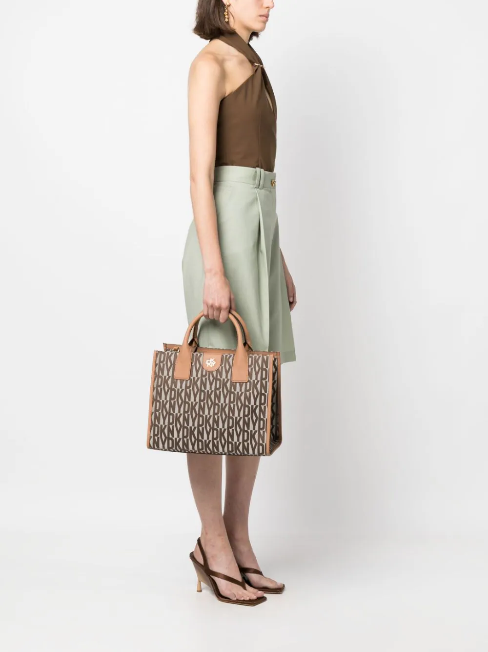 Carol Md Tote Omuz Çantası-Krem 