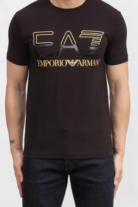 Bisiklet Yaka Erkek T-Shirt-Siyah 