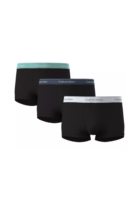 Erkek 3'lü Paket Pamuklu Boxer - Siyah / Çok Renkli 