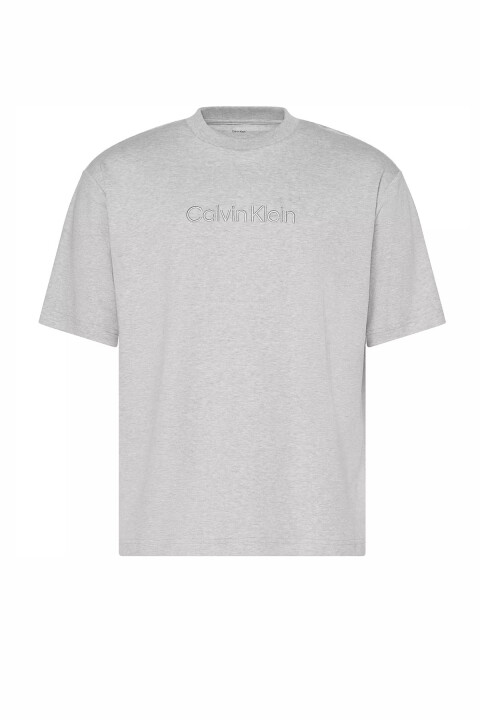 Erkek A -Rel Fashion Logo Kısa Kollu T-Shirt - Gri 