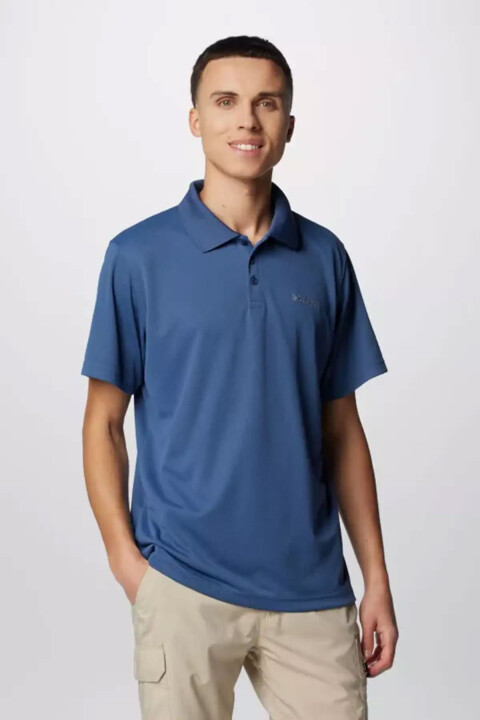 Erkek AM0126 Utilizer Kısa Kollu Polo T-Shirt - Dağ Mavisi 