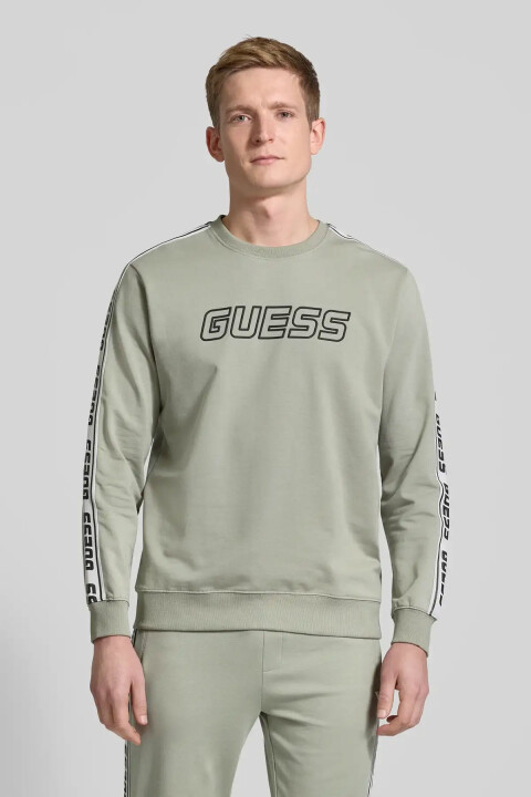 Erkek Arlo Cn Önde Guess Sweatshirt - Yeşil 