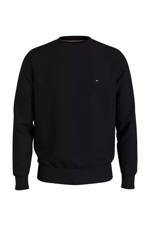 Erkek Bayrak Logo Sweatshirt - Siyah 