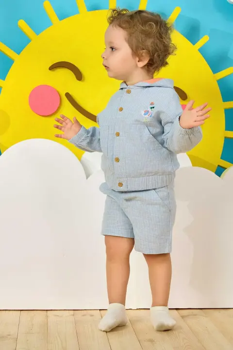 Erkek Bebek Ceket Mavi 