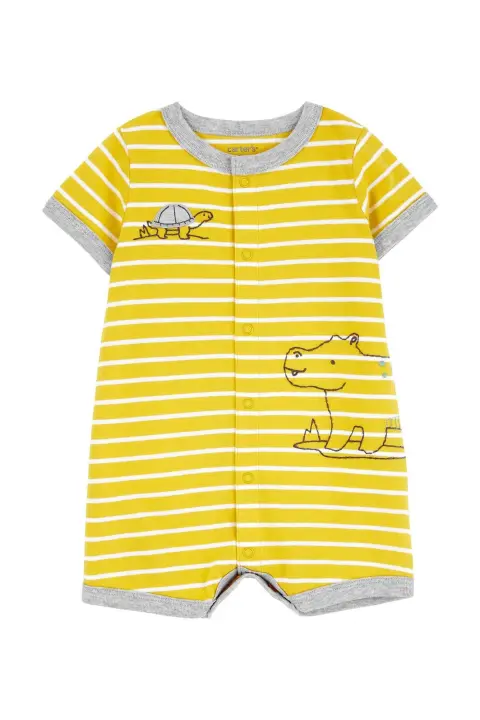 Erkek Bebek Kısa Tulum 