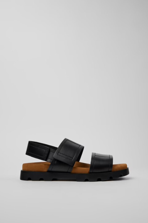 Erkek Brutus Sandalet - Siyah 