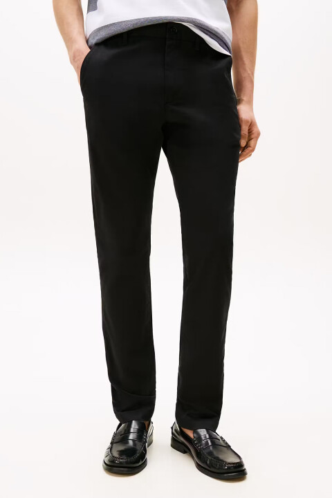 Erkek Chino Bleeckers 1986 Pima Koton Pantolon - Siyah 