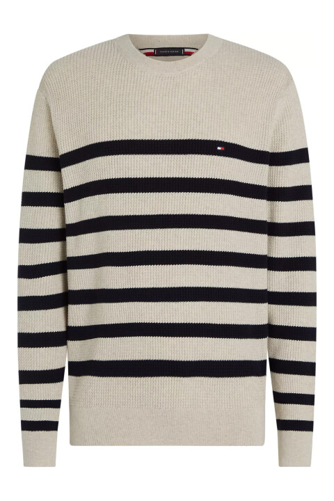 Erkek Çizgili Kazak - Lacivert 