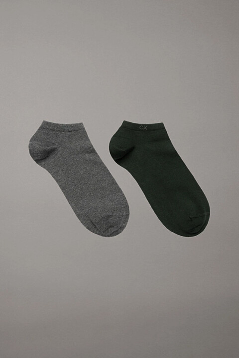 Erkek Ck 2'li Ankle Bilek Çorap - Yeşil 