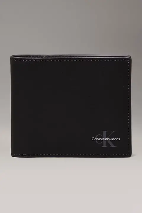 Erkek Ck Bifold Cüzdan - Siyah 