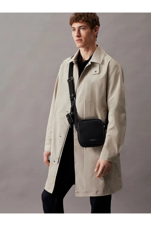 Erkek Ck Est. Pu Cube Reporter+Case Omuz Çantası-Siyah 