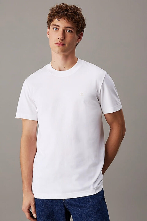 Erkek Ck Heavy Jersey T-Shirt - Beyaz 