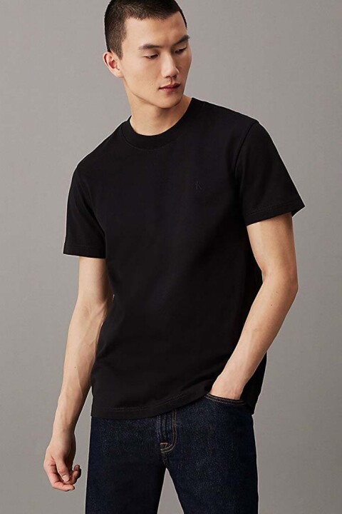 Erkek Ck Heavy Jersey T-Shirt - Siyah 