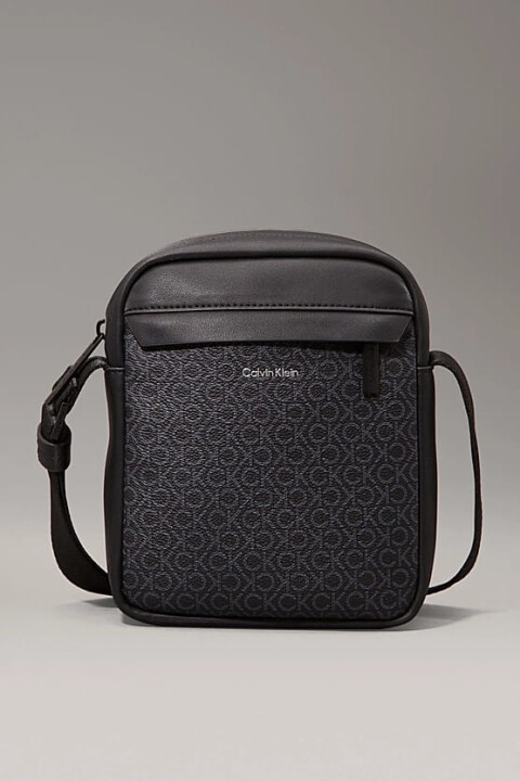 Erkek Ck Logo Reporter Çanta - Siyah 