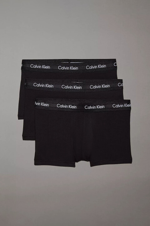 Erkek Ck Low Rise Trunk 3'lü Boxer - Siyah 