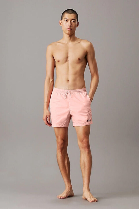 Erkek Ck Medium Drawstring Yüzme Şortu - Açık Turuncu 